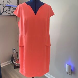 👗Vibrant Coral Dress